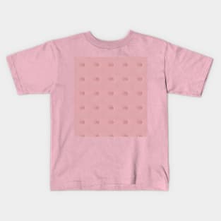 Pink Lines and Circles Pattern v2 Kids T-Shirt